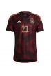 Fotbalové Dres Německo Ilkay Gundogan #21 Venkovní Oblečení MS 2022 Krátký Rukáv